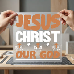 Jesus Christ God Faith-based Christian Faith Ready to Press DTF Transfer for Dtf