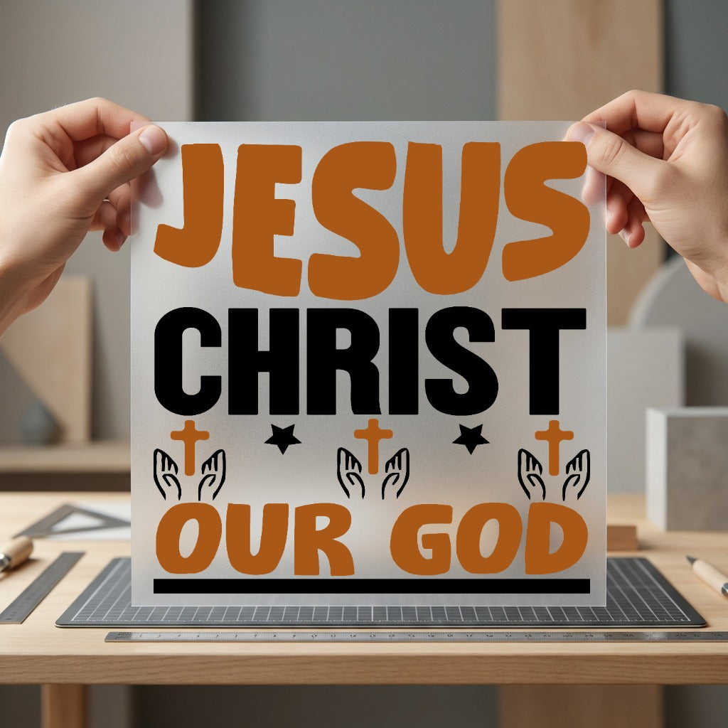 Jesus Christ God Faith-based Christian Faith Ready to Press DTF Transfer for Dtf