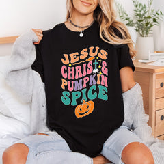 Jesus Christ Pumpkin Spice Christian Faith Ready to Press DTF Transfer for Dtf