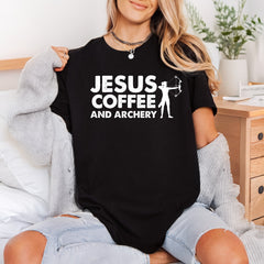 Jesus Coffee Archery Faith Christian Faith Ready to Press DTF Transfer for Dtf