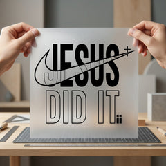 Jesus Did Christian Diy Christian Faith Ready to Press DTF Transfer for Dtf