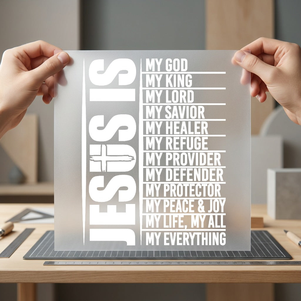 Jesus Everything Christian Diy Christian Faith Ready to Press DTF Transfer for Dtf