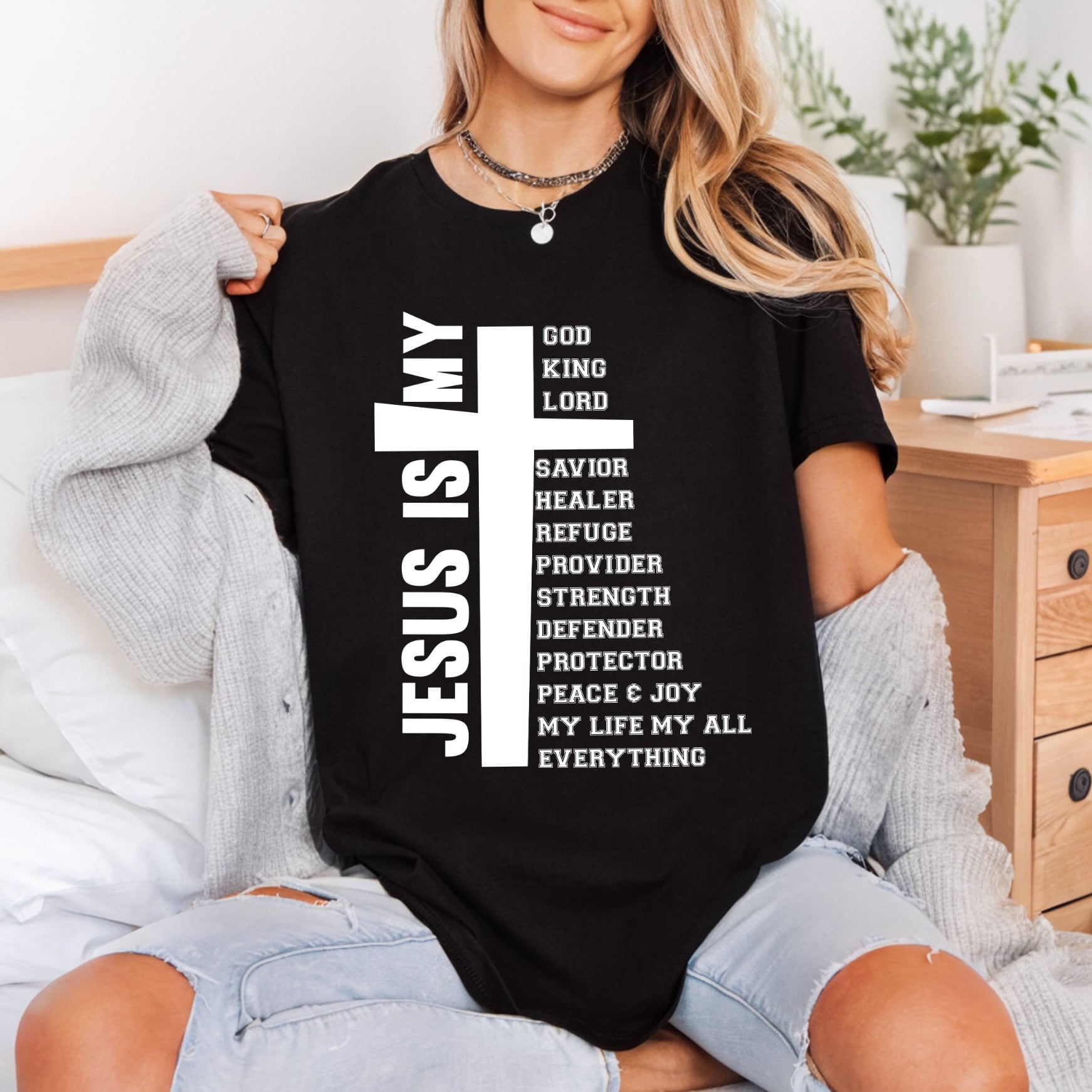 Jesus Everything Christian Diy Christian Faith Ready to Press DTF Transfer for Dtf