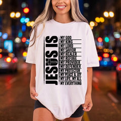 Jesus Everything Christian Diy Christian Faith Ready to Press DTF Transfer for Dtf