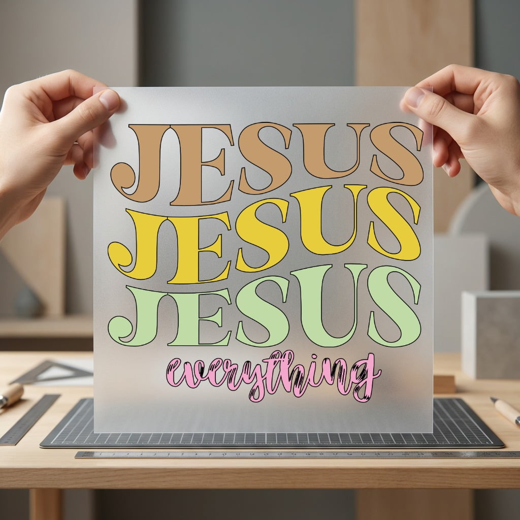 Jesus Everything Retro Faith Christian Faith Ready to Press DTF Transfer for Dtf