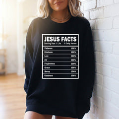 Jesus Facts | Divine Attributes & Faith Sweatshirt - Luckets.com