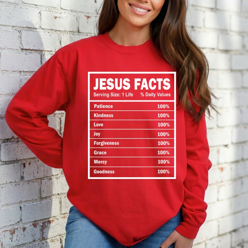 Jesus Facts | Divine Attributes & Faith Sweatshirt - Luckets.com