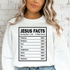Jesus Facts | Divine Attributes & Faith Sweatshirt - Luckets.com