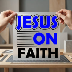 Jesus Faith Inspirational Diy Christian Faith Ready to Press DTF Transfer for Dtf