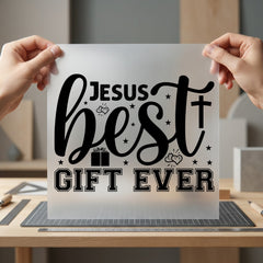 Jesus Gift Ever Christian Christian Faith Ready to Press DTF Transfer for Dtf