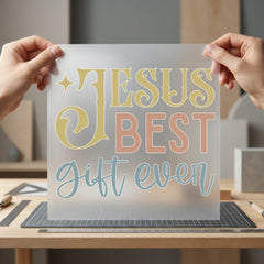 Jesus Gift Ever Retro Christian Faith Ready to Press DTF Transfer for Dtf