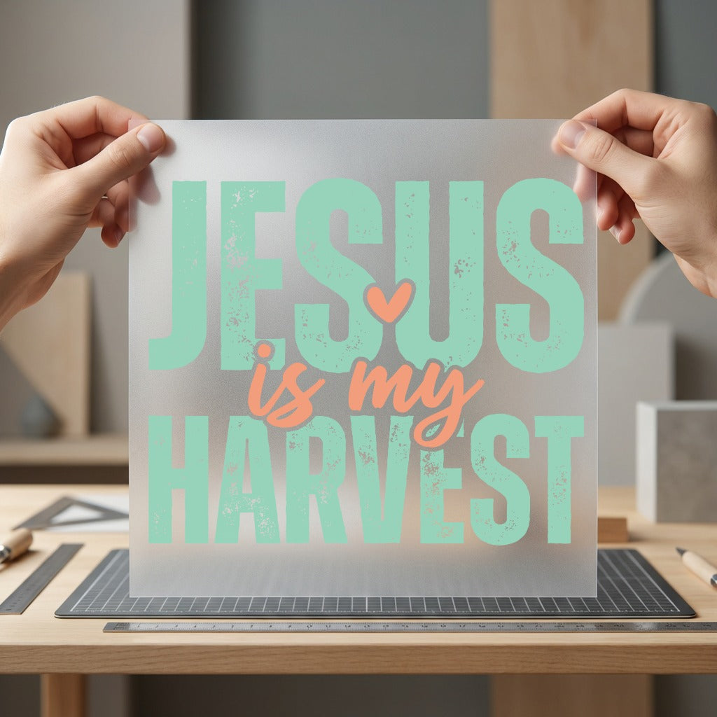 Jesus Harvest Faith-inspired Diy Christian Faith Ready to Press DTF Transfer for Dtf