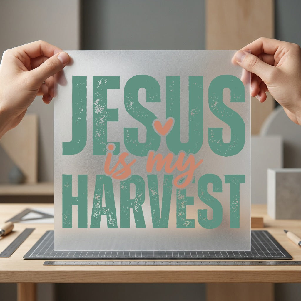 Jesus Harvest Faith-inspired Diy Christian Faith Ready to Press DTF Transfer for Dtf