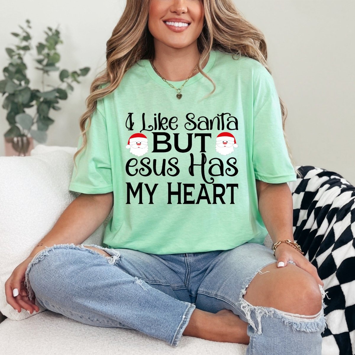 Jesus Has My Heart | Christmas Faith Tee - Luckets.com