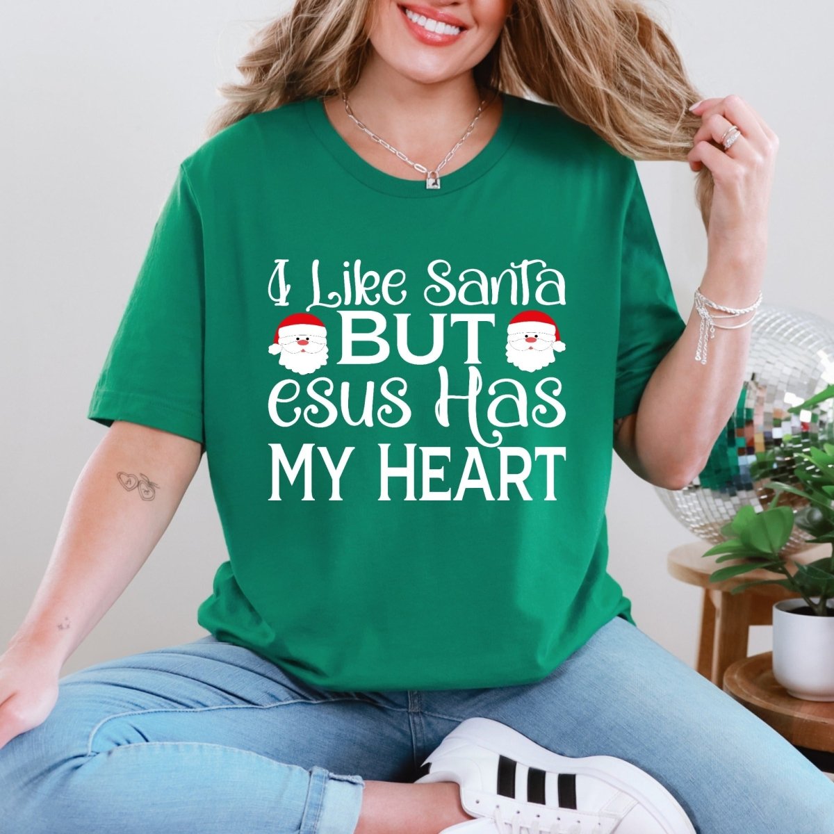Jesus Has My Heart | Christmas Faith Tee - Luckets.com