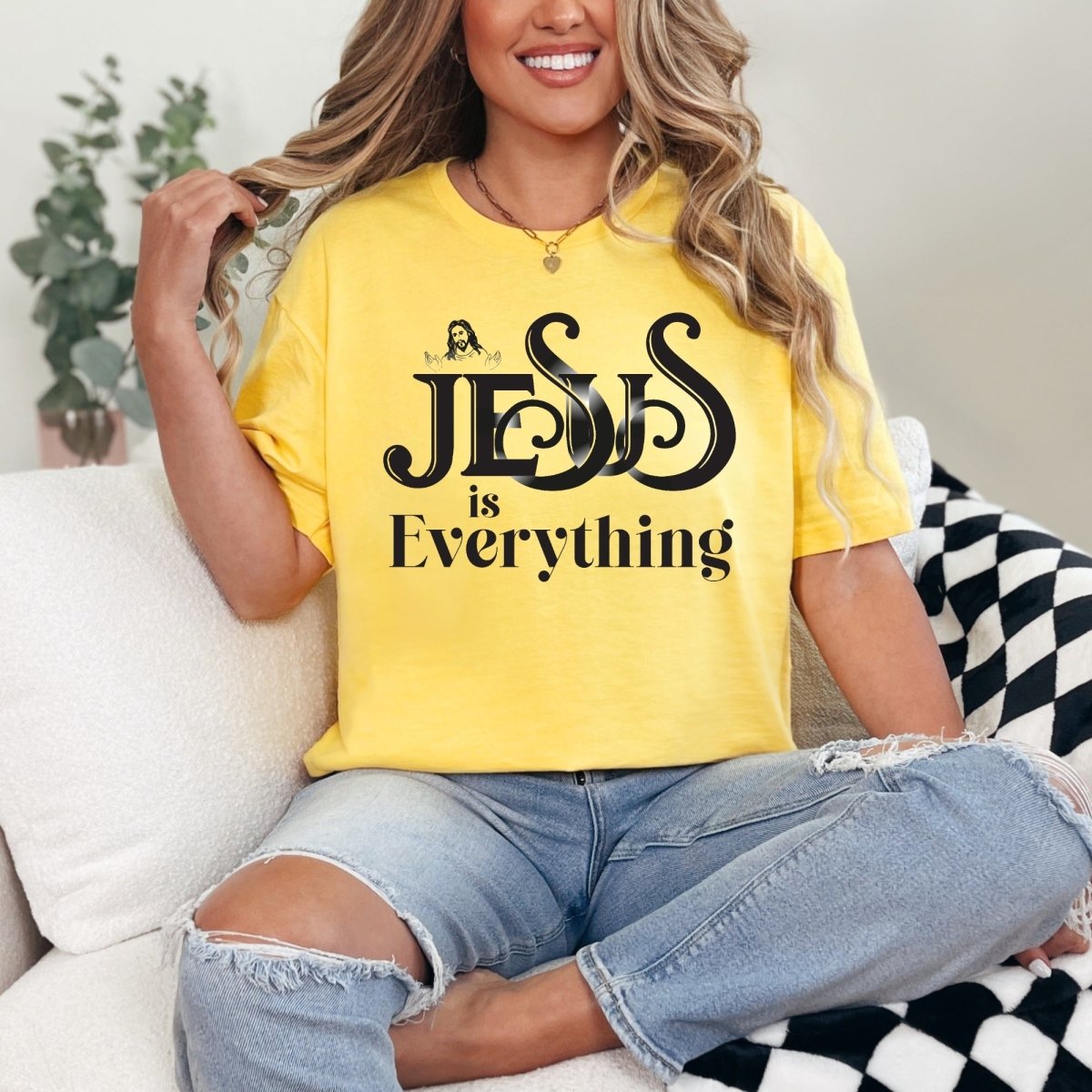 Jesus Is Everything | Bold Faith Statement Tee - Luckets.com