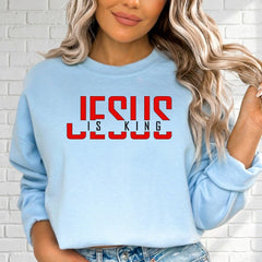 Jesus Is King | Bold Declaration Faith Sweatshirt - Luckets.com