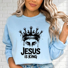 Jesus Is King | Regal Faith Worship Sweatshirt - Luckets.com
