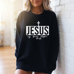Jesus Is My Jam | Modern Faith Statement Sweatshirt - Luckets.com