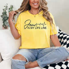 Jesus Is My Life Line | Faith & Heartbeat Tee - Luckets.com