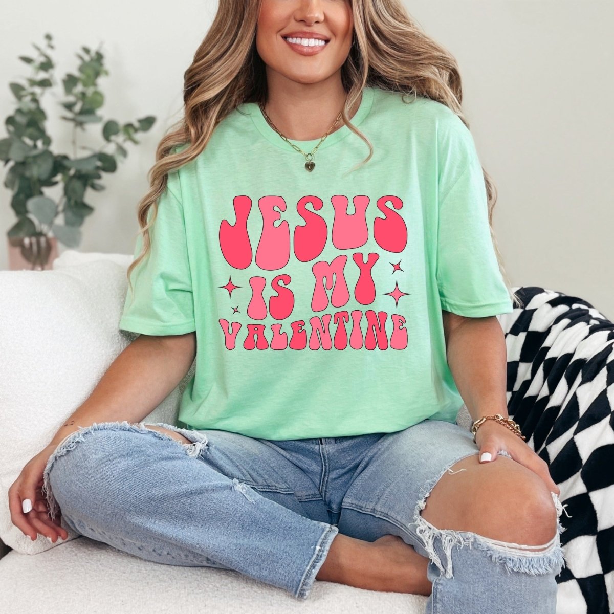 Jesus Is My Valentine | Retro Faith Tee - Luckets.com