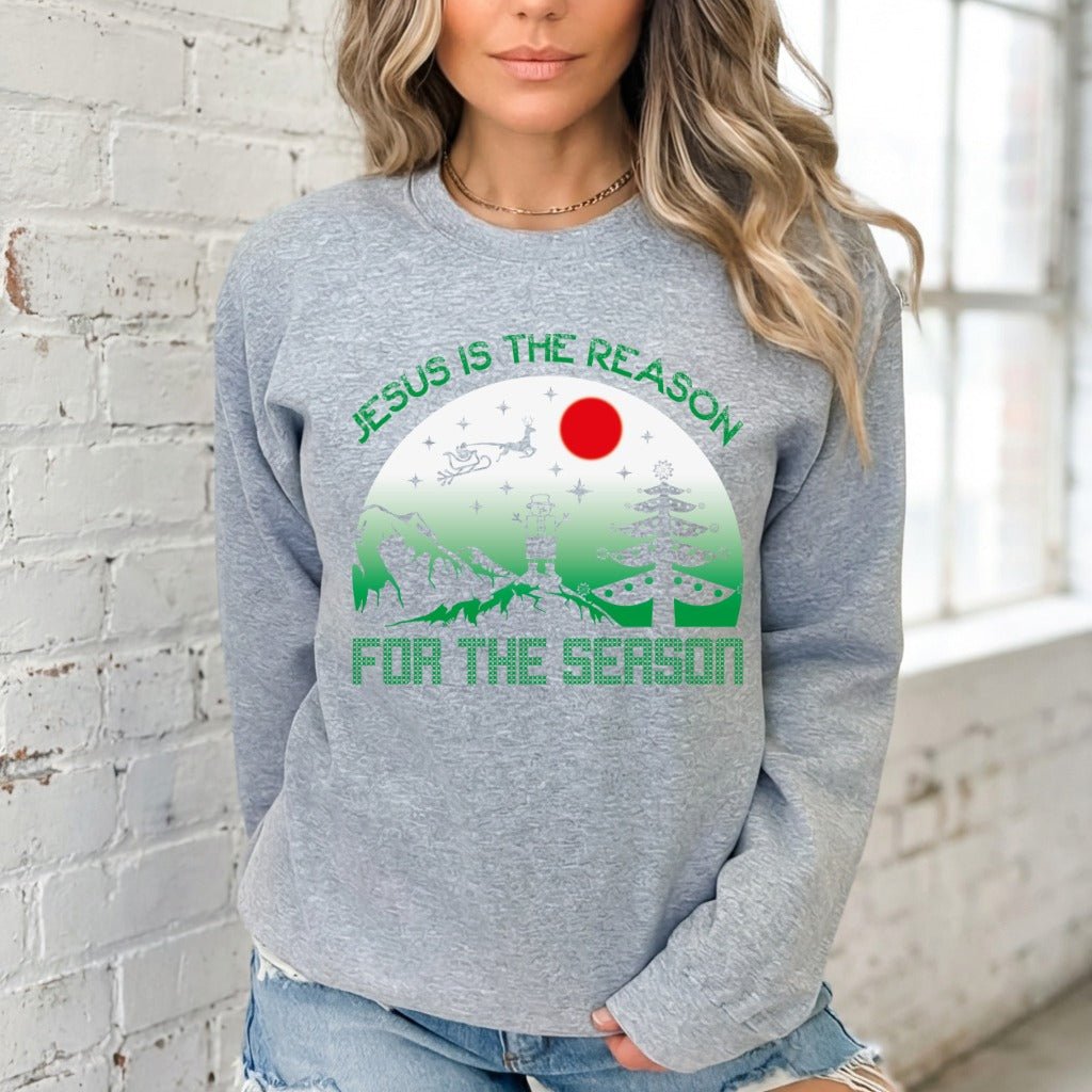 Jesus Is The Reason | Christmas Faith Sweatshirt - Luckets.com