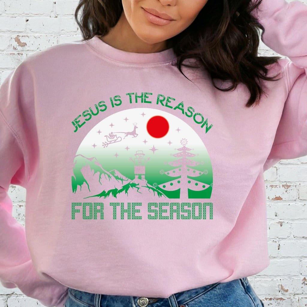 Jesus Is The Reason | Christmas Faith Sweatshirt - Luckets.com