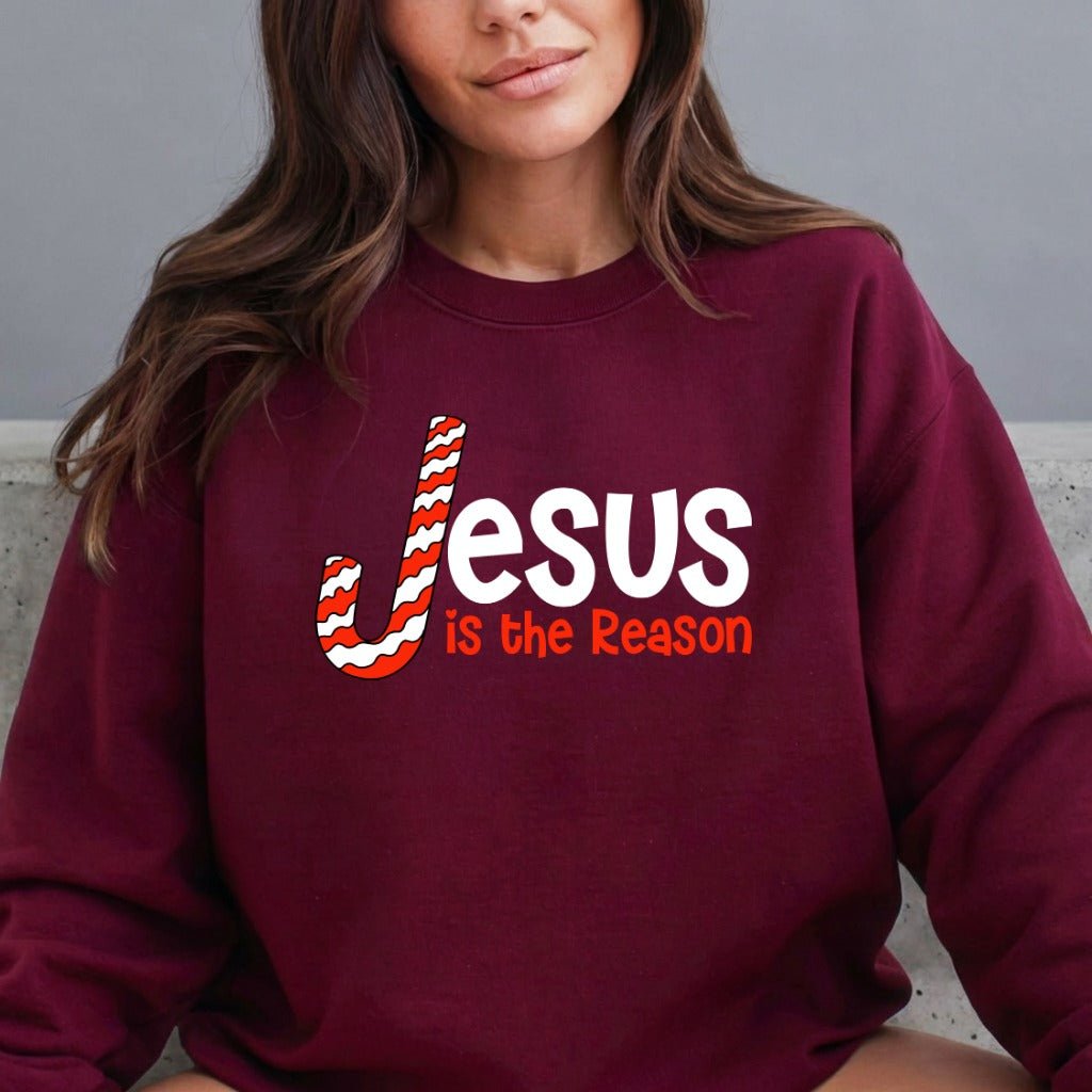 Jesus Is The Reason | Christmas Faith Sweatshirt - Luckets.com