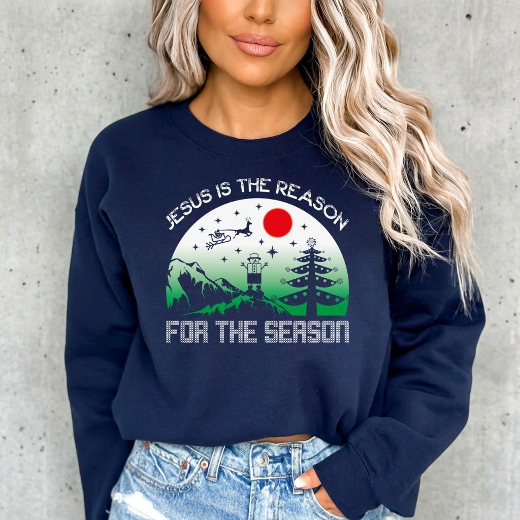 Jesus Is The Reason | Christmas Faith Sweatshirt - Luckets.com