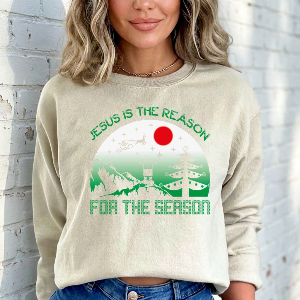 Jesus Is The Reason | Christmas Faith Sweatshirt - Luckets.com