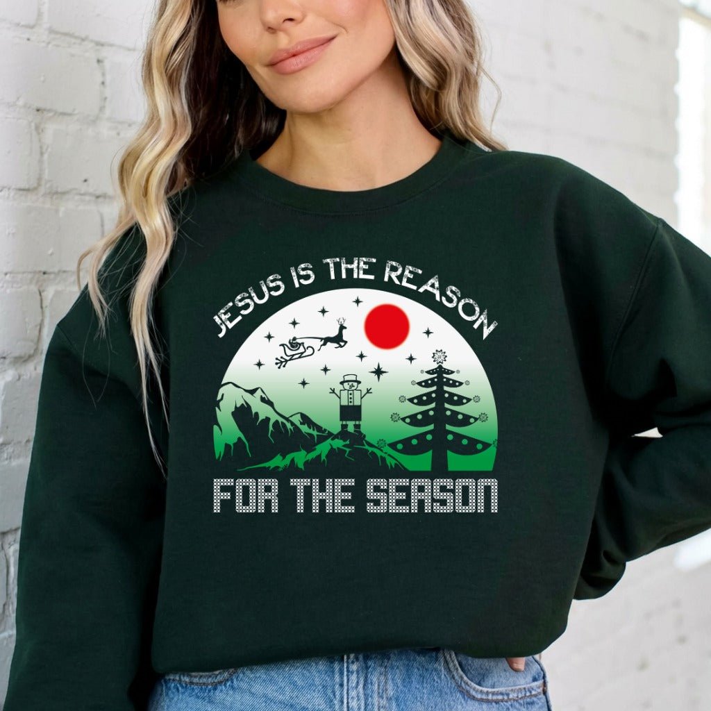 Jesus Is The Reason | Christmas Faith Sweatshirt - Luckets.com