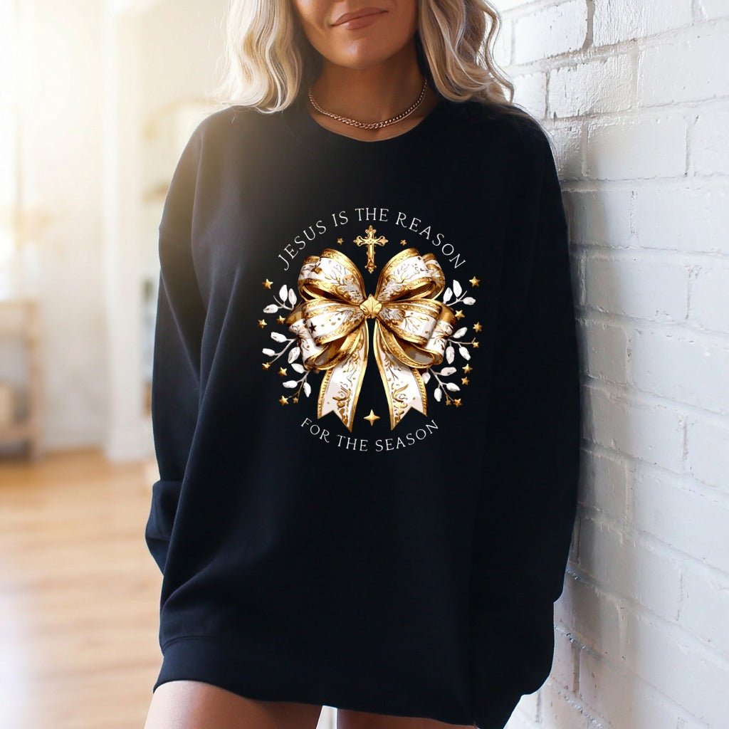 Jesus Is The Reason | Christmas Grace Sweatshirt - Luckets.com