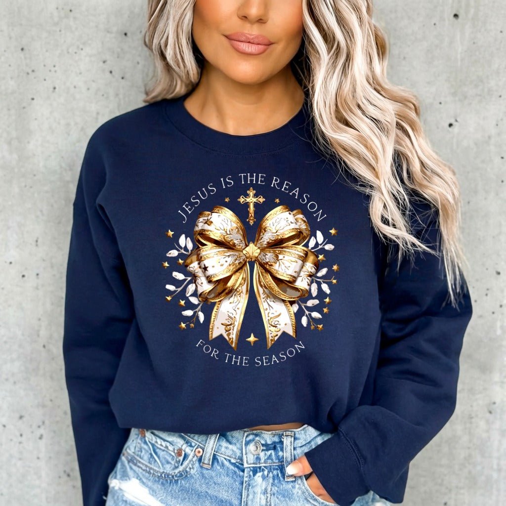 Jesus Is The Reason | Christmas Grace Sweatshirt - Luckets.com
