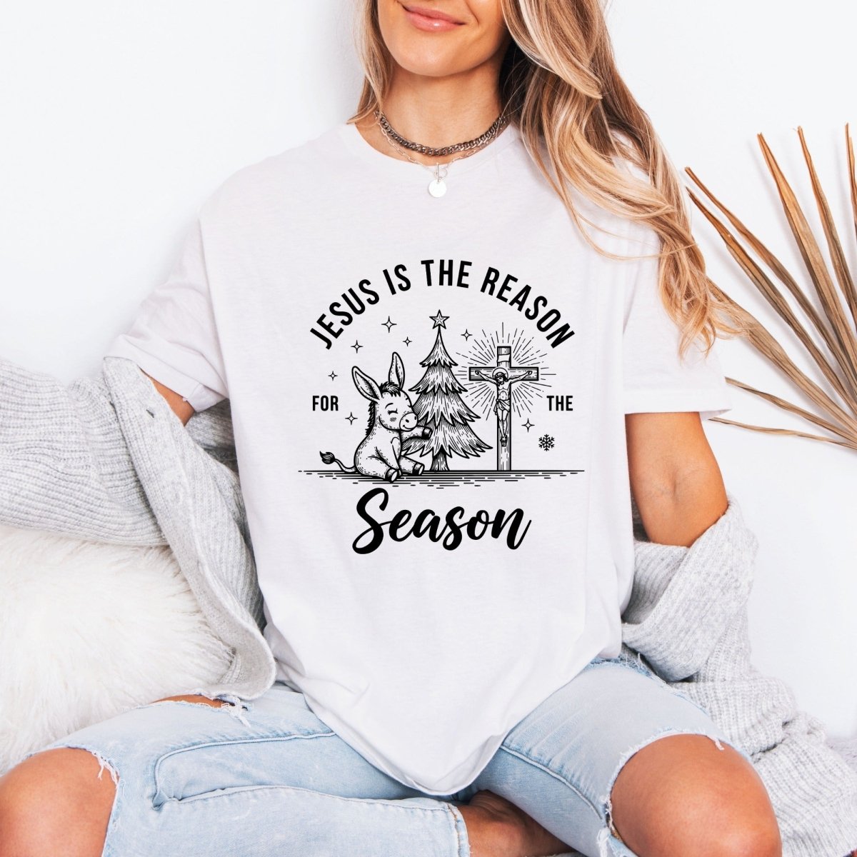 Jesus Is The Reason | Christmas Joy & Faith Tee - Luckets.com