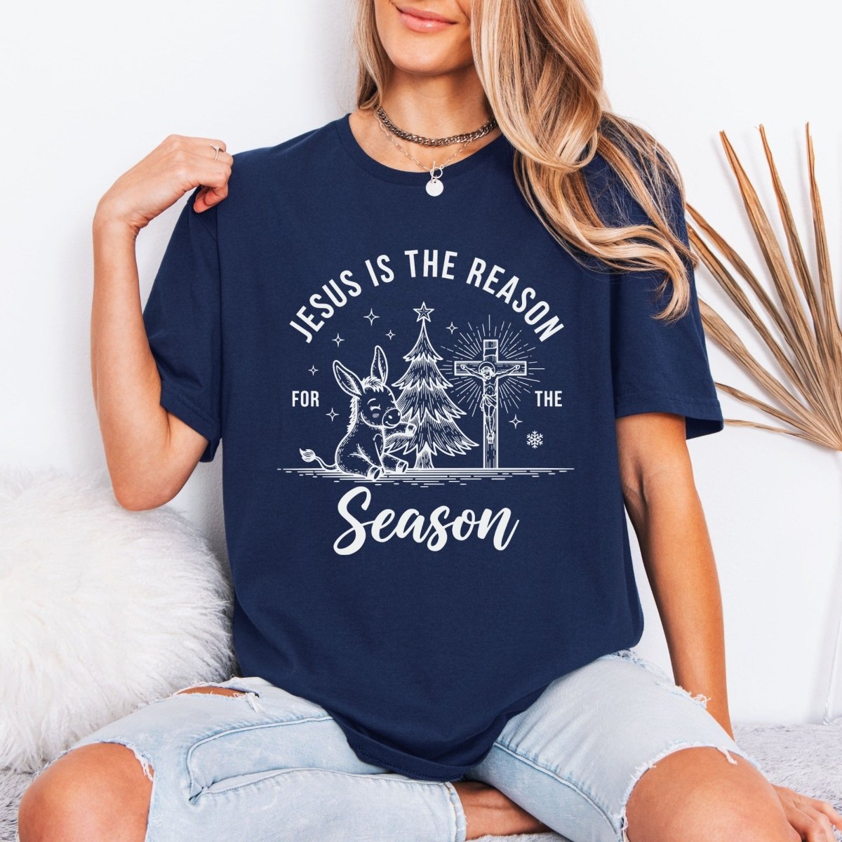 Jesus Is The Reason | Christmas Joy & Faith Tee - Luckets.com