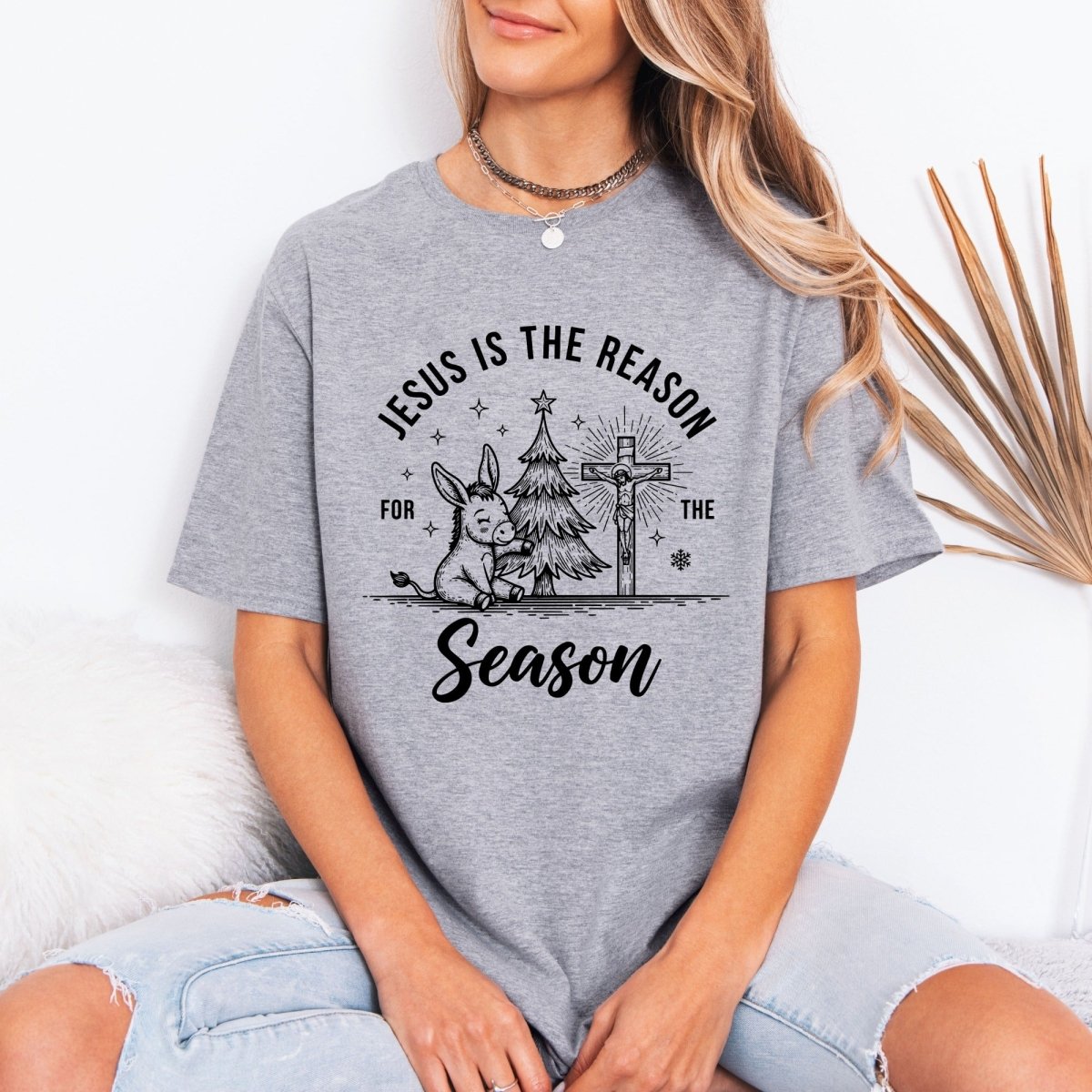 Jesus Is The Reason | Christmas Joy & Faith Tee - Luckets.com