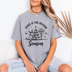 Jesus Is The Reason | Christmas Joy & Faith Tee - Luckets.com