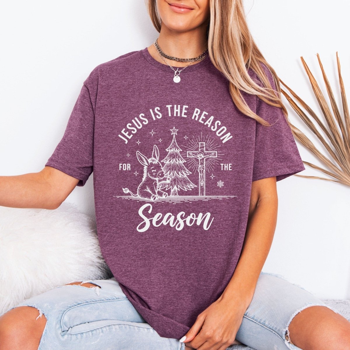 Jesus Is The Reason | Christmas Joy & Faith Tee - Luckets.com
