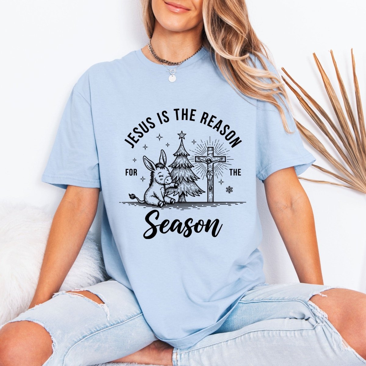 Jesus Is The Reason | Christmas Joy & Faith Tee - Luckets.com