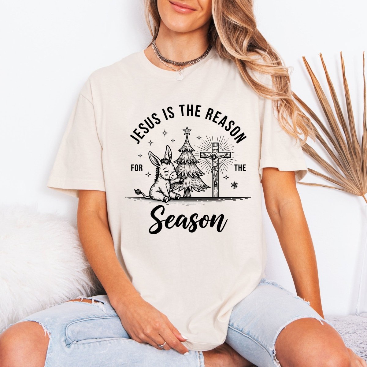 Jesus Is The Reason | Christmas Joy & Faith Tee - Luckets.com