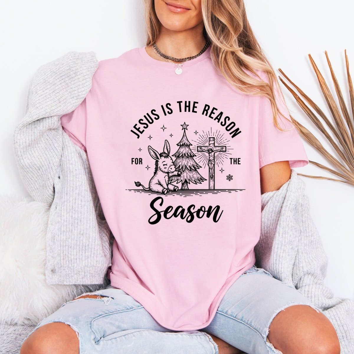 Jesus Is The Reason | Christmas Joy & Faith Tee - Luckets.com