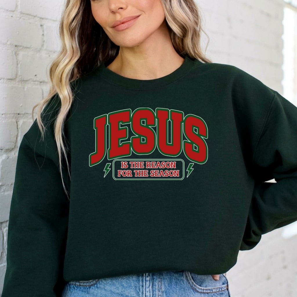 Jesus Is The Reason | Festive Faith Sweatshirt - Luckets.com