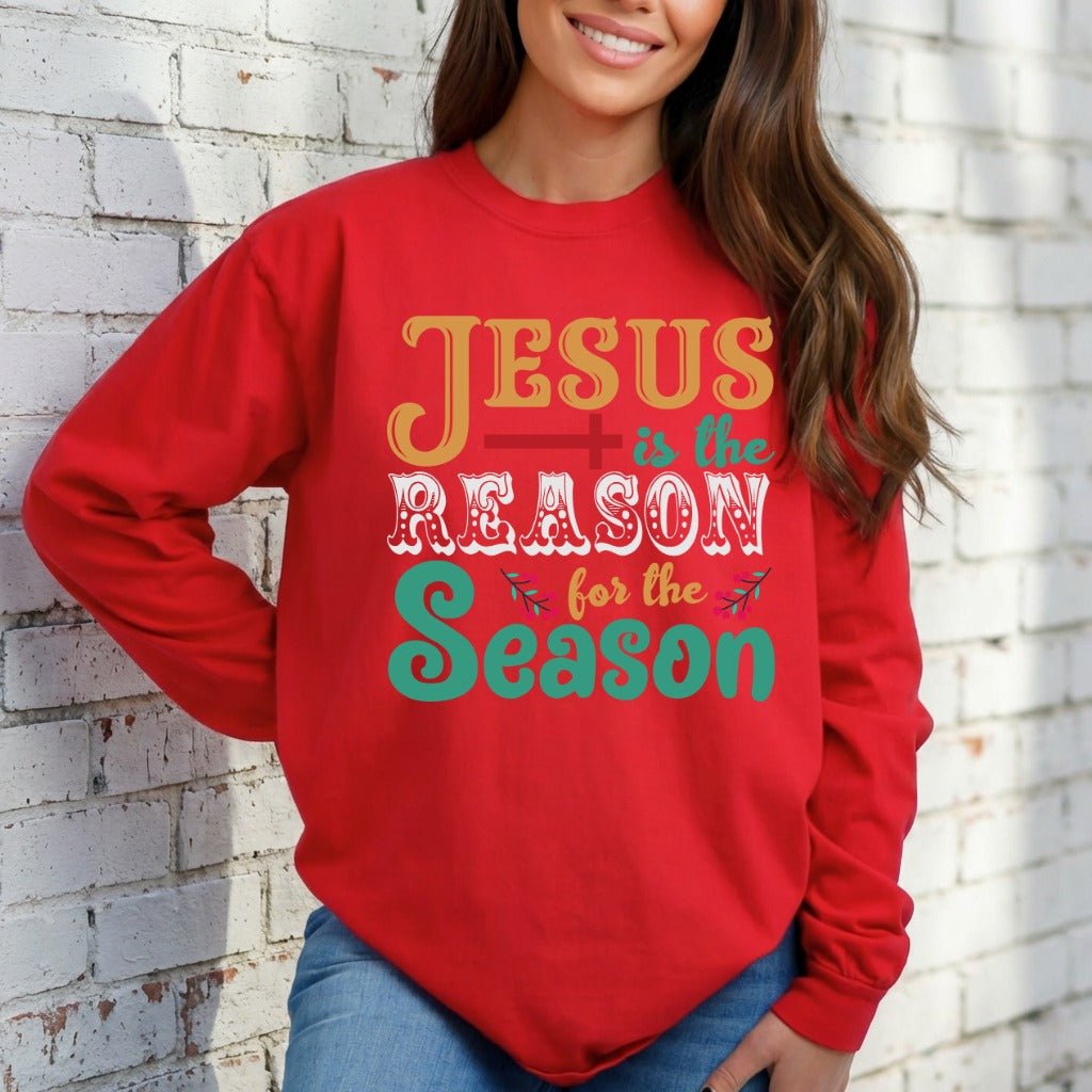 Jesus Is The Reason | Festive Faith Sweatshirt - Luckets.com