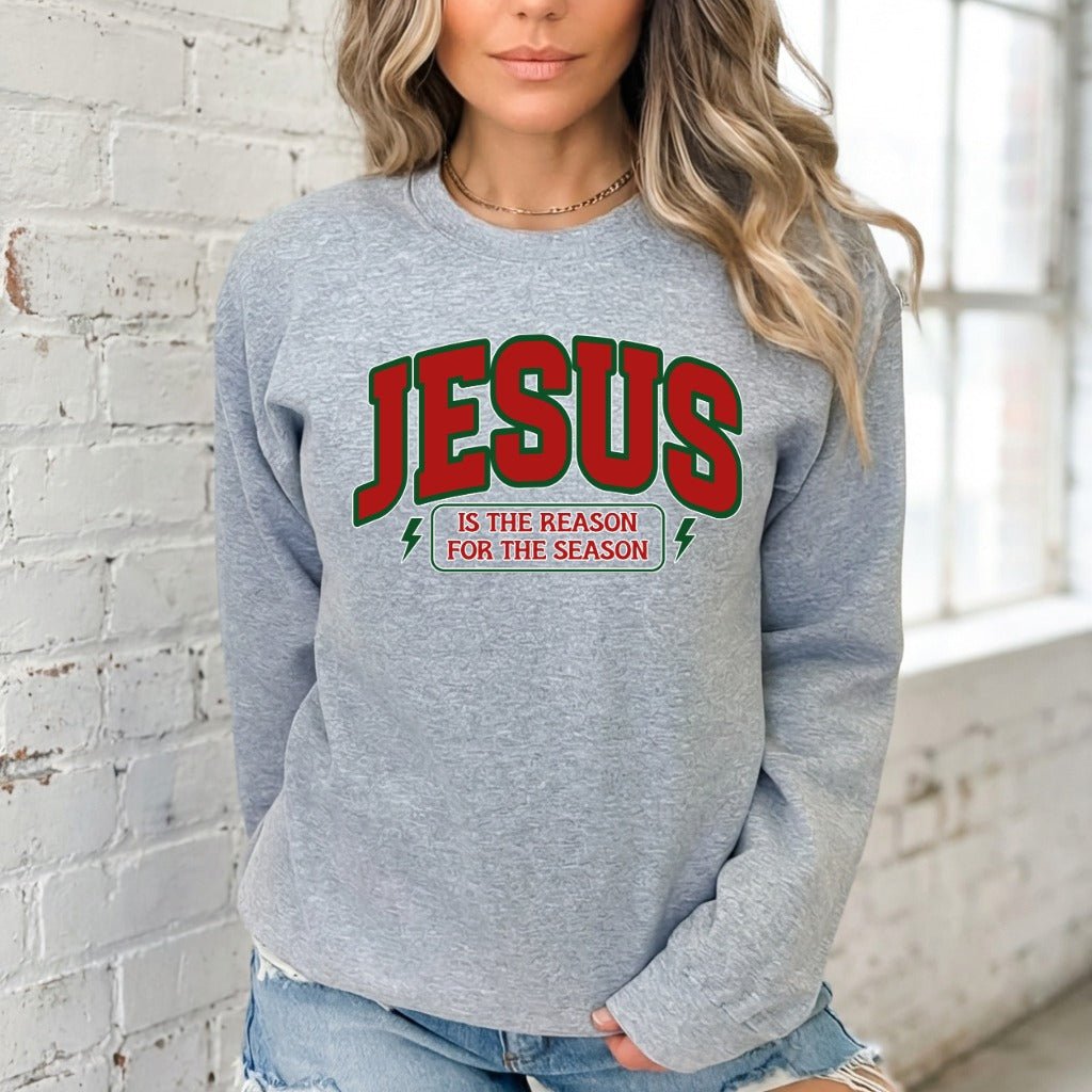 Jesus Is The Reason | Festive Faith Sweatshirt - Luckets.com