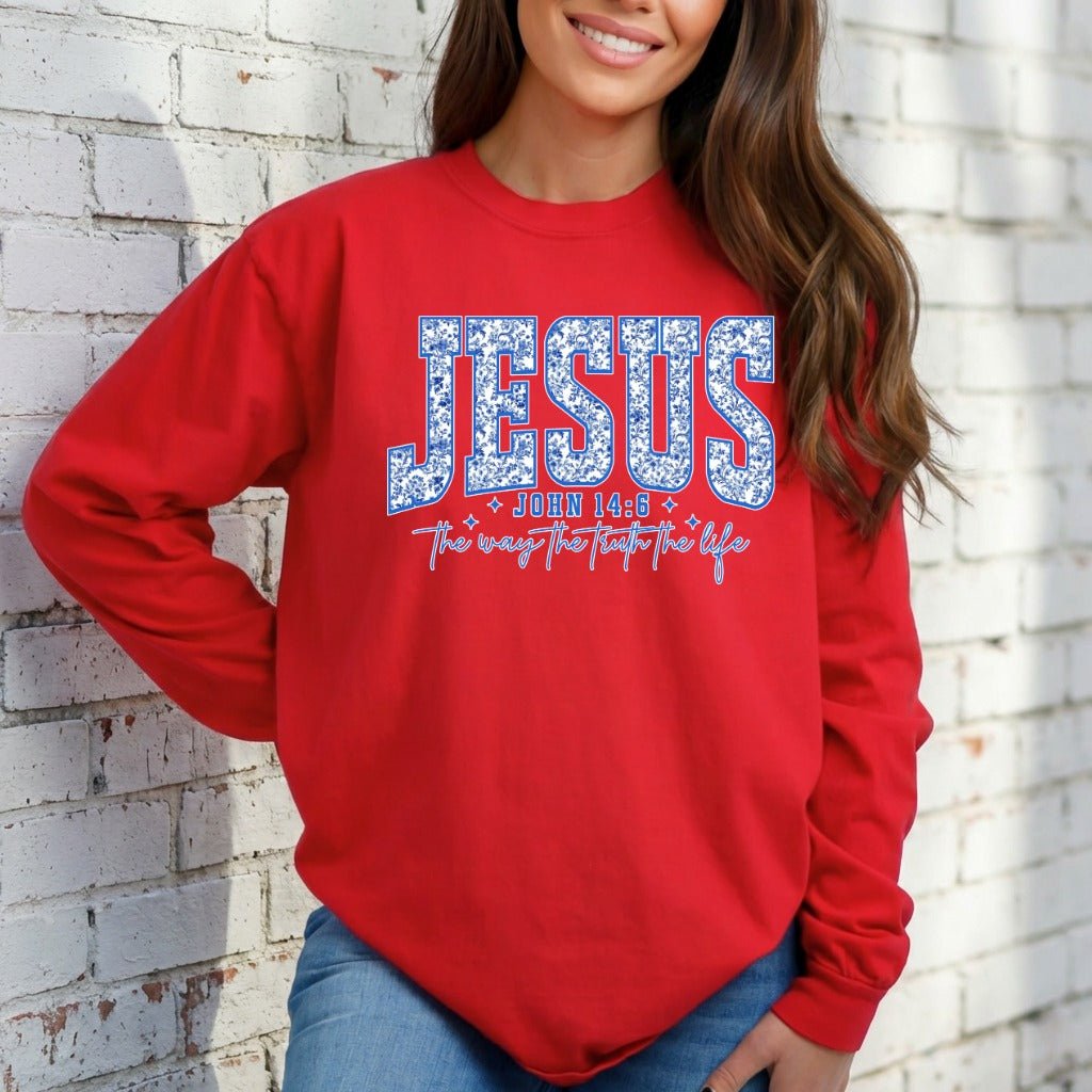 Jesus John 14:6 | The Way Truth Life Sweatshirt - Luckets.com