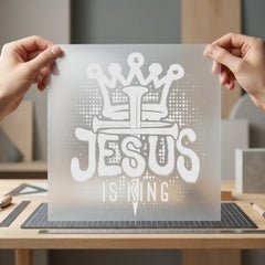 Jesus King Graffiti Style Christian Faith Ready to Press DTF Transfer for Dtf