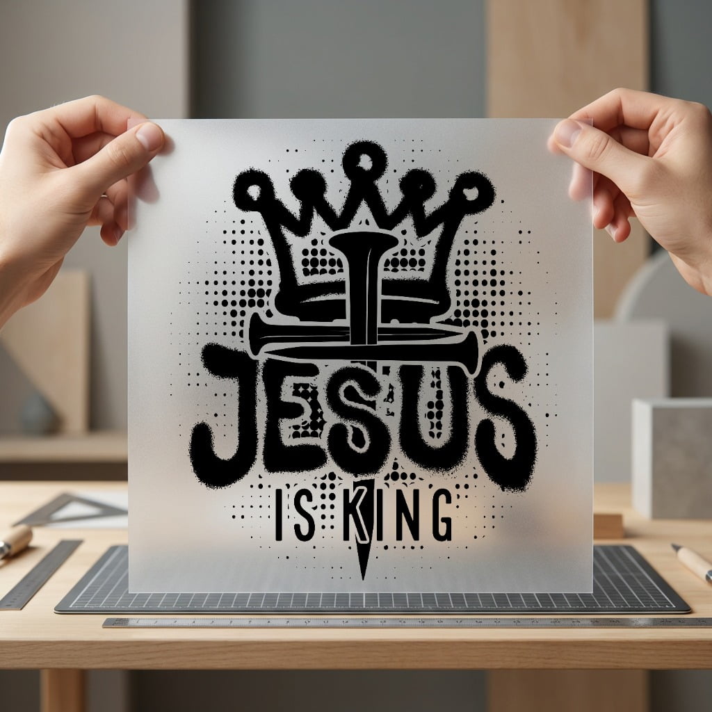 Jesus King Graffiti Style Christian Faith Ready to Press DTF Transfer for Dtf