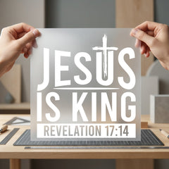 Jesus King Revelation Faith-inspired Christian Faith Ready to Press DTF Transfer for Dtf