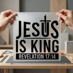 Jesus King Revelation Faith-inspired Christian Faith Ready to Press DTF Transfer for Dtf