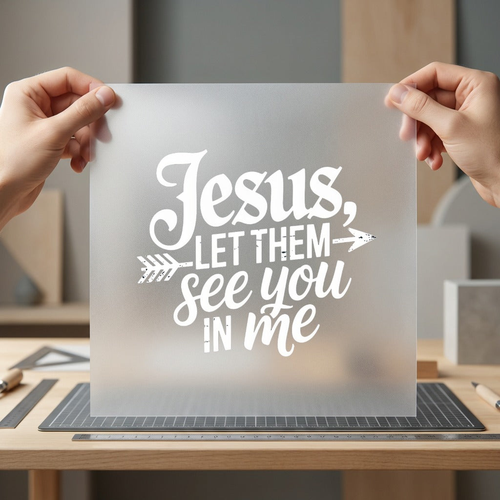 Jesus Let Them See Christian Faith Ready to Press DTF Transfer for Dtf